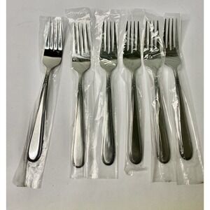 Stanley Roberts Rogers Beaded Elegance Stainless Flatware 6 Dinner Forks Korea